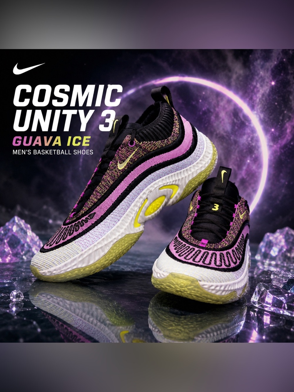 Nike Cosmic Unity 3 Guava Ice Men’s 12.5 DV2757-500 Basketball Shoes
